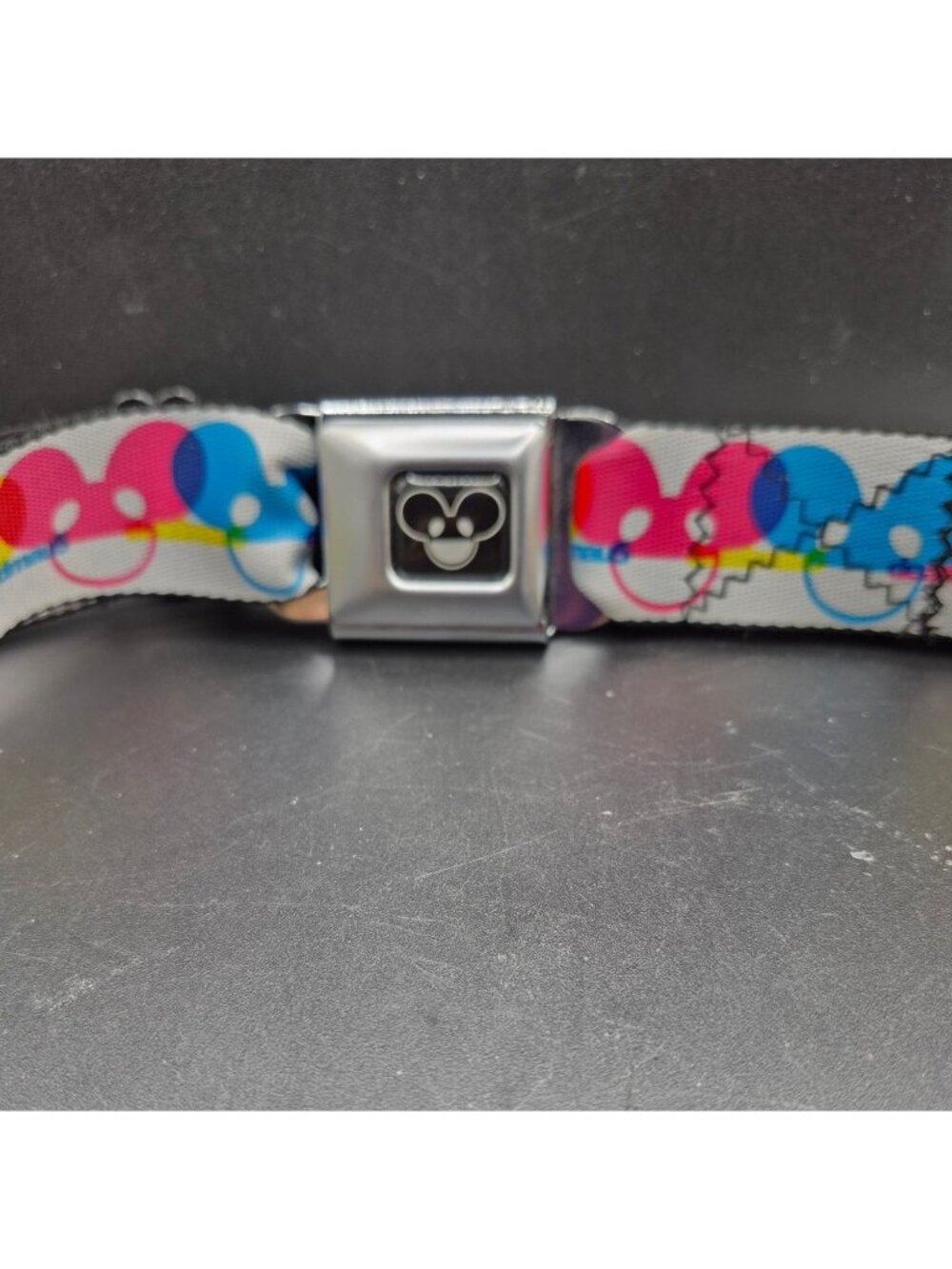 Buckle-Down Seatbelt Style Belt Colorful Mickey Adjustable Metal Buckle Unisex